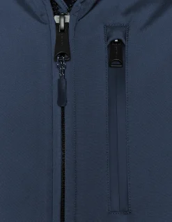 Parka bleu marine softshell courte déperlante - MARINE