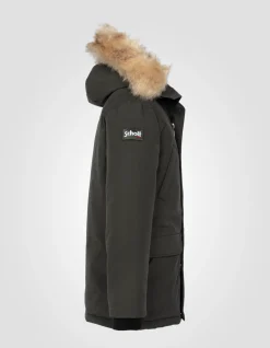 Parka kaki à capuche enfant - KAKI