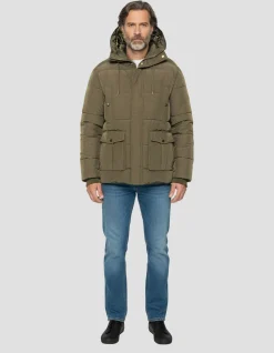 Parka kaki à capuche - KAKI