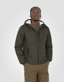 Parka kaki doublée sherpa - KAKI