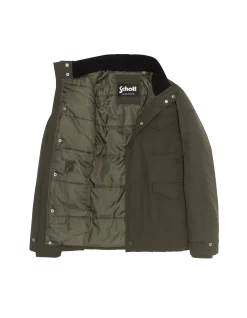 Parka kaki multipoches avec capuche sous col - KAKI