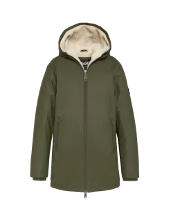 Parka kaki multipoches à capuche enfant - KAKI