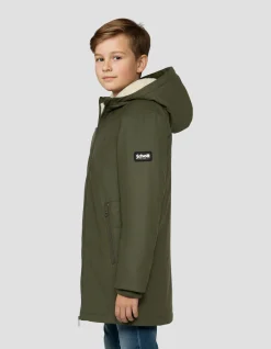Parka kaki multipoches à capuche enfant - KAKI