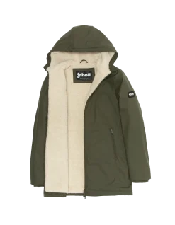 Parka kaki multipoches à capuche enfant - KAKI