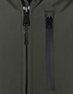 Parka kaki softshell courte déperlante - KAKI