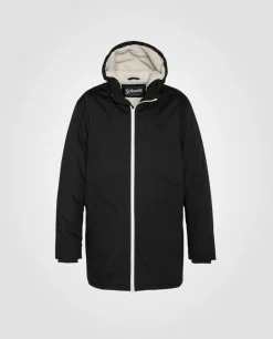 Parka longue noire doublée sherpa - NOIR