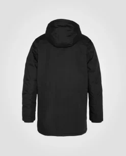 Parka longue noire doublée sherpa - NOIR