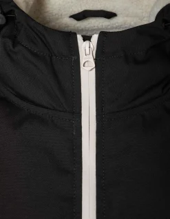 Parka longue noire doublée sherpa - NOIR