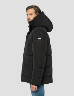 Parka noire à capuche - NOIR