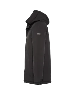 Parka noire à capuche - NOIR