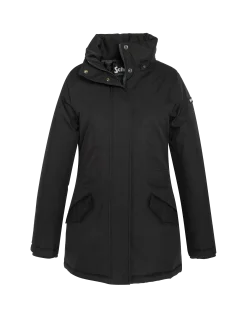 Parka noire à capuche - NOIR
