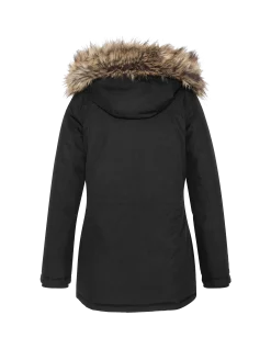 Parka noire à capuche - NOIR