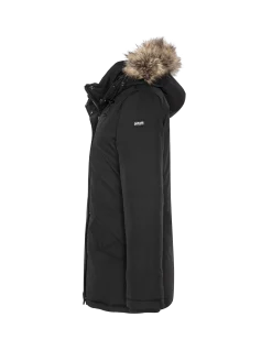 Parka noire à capuche - NOIR