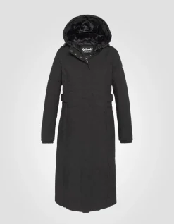 Parka noire à capuche - NOIR