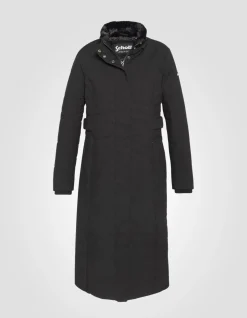 Parka noire à capuche - NOIR