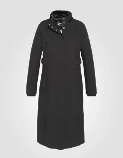 Parka noire à capuche - NOIR