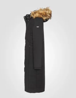 Parka noire à capuche - NOIR