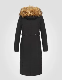 Parka noire à capuche - NOIR