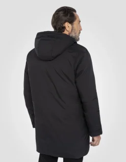 Parka noire longue - NOIR