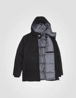 Parka noire longue - NOIR