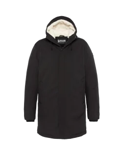 Parka noire multipoches à capuche - NOIR
