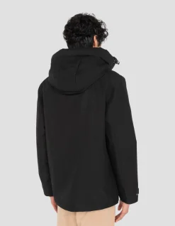 Parka noire multipoches à capuche - NOIR