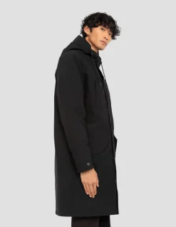 Parka noire multipoches à capuche - NOIR