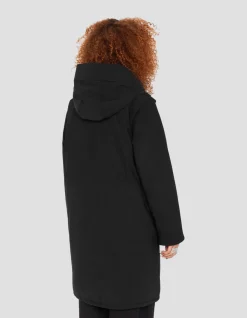 Parka noire multipoches à capuche - NOIR