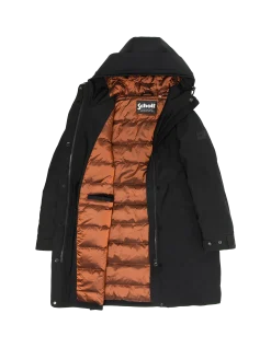 Parka noire multipoches à capuche - NOIR