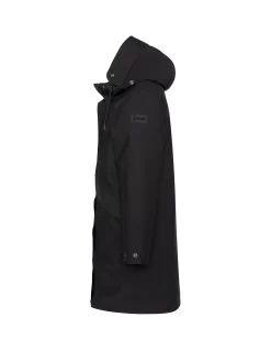 Parka noire multipoches à capuche - NOIR