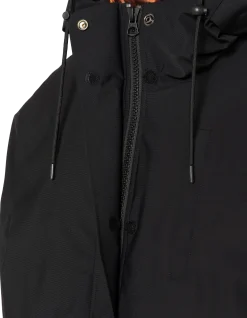 Parka noire multipoches à capuche - NOIR