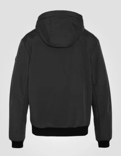 Parka noire softshell courte déperlante - NOIR