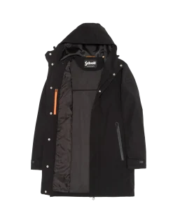 Parka noire urban à capuche - NOIR