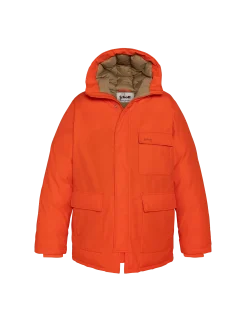 Parka orange multipoches à capuche - ORANGE