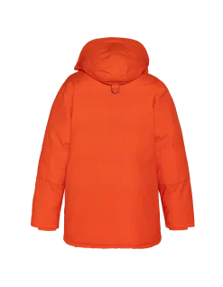 Parka orange multipoches à capuche - ORANGE
