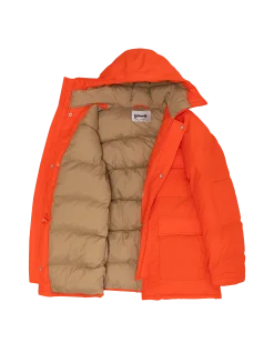 Parka orange multipoches à capuche - ORANGE