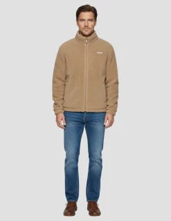 Polaire zippée sherpa beige - BEIGE