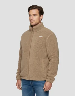 Polaire zippée sherpa beige - BEIGE