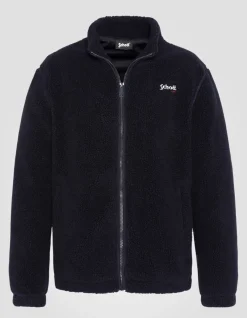 Polaire zippée sherpa bleu marine - MARINE