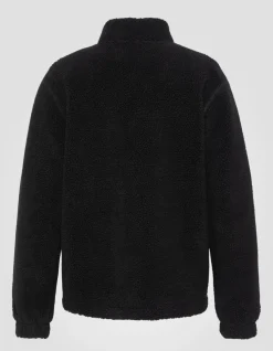 Polaire zippée sherpa noir - NOIR