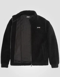 Polaire zippée sherpa noir - NOIR