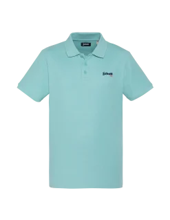 Polo azur en coton piqué - AZUR