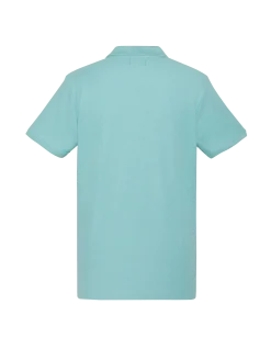 Polo azur en coton piqué - AZUR