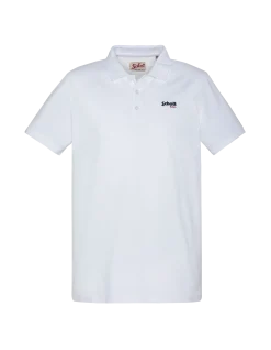 Polo basique blanc en maille piquée - BLANC