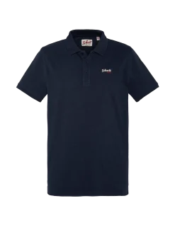 Polo basique bleu marine en maille piquée - MARINE