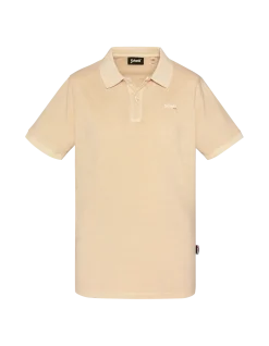 Polo beige clair effet délavé - BEIGE CLAIR