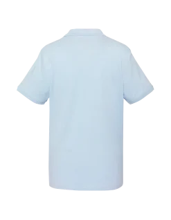 Polo bleu ciel en coton piqué - BLEU CIEL