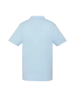 Polo bleu ciel en jersey avec liserés contrastés - BLEU CIEL