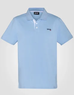 Polo bleu ciel et blanc - BLEU CIEL/BLANC