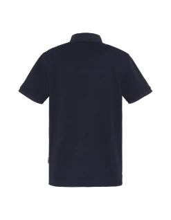 Polo bleu marine effet gaufré - MARINE